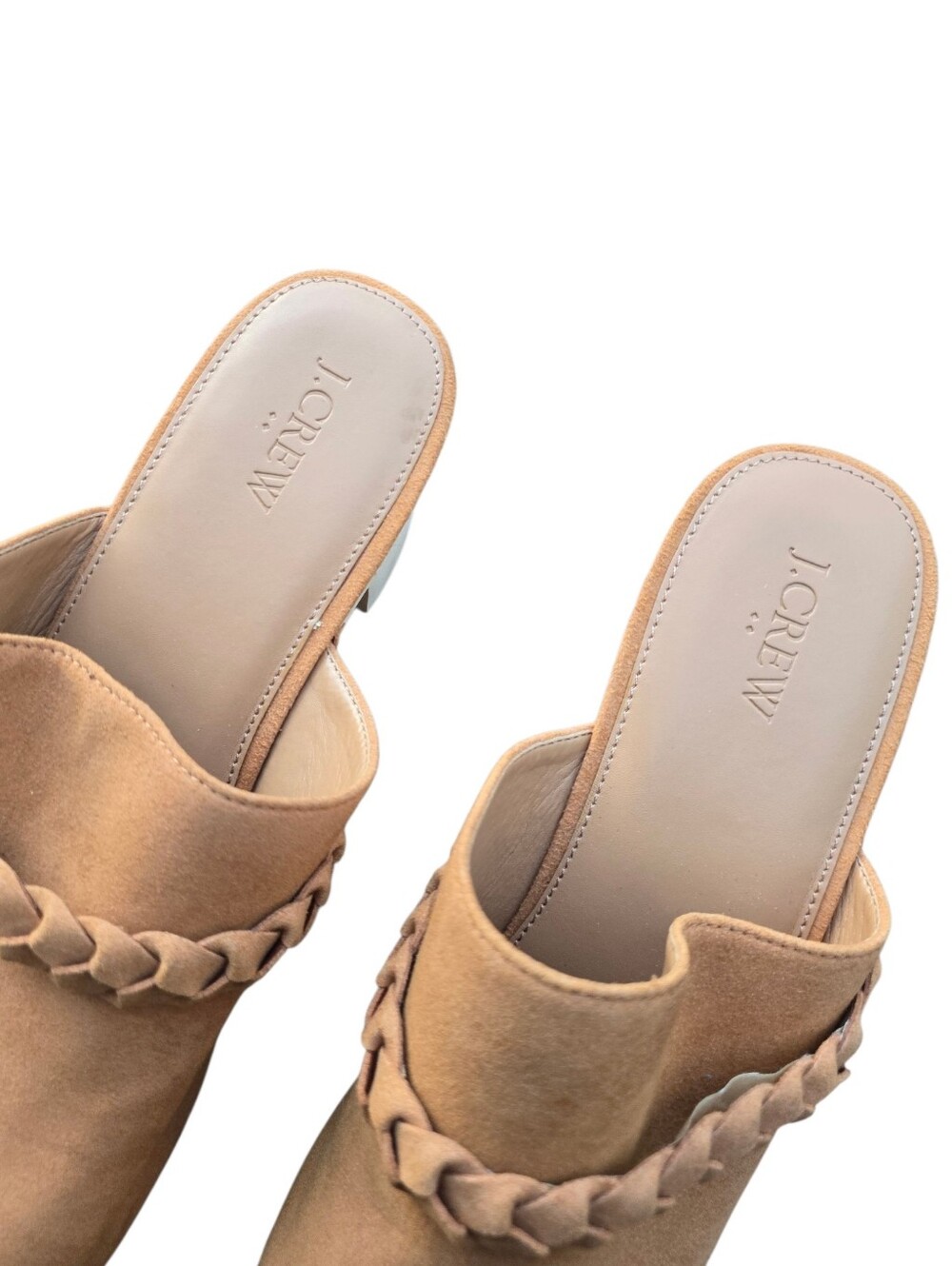 New J.Crew Sueded Platform Clog Braided Strap - Picture 6 of 13